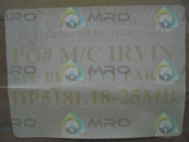 GLEN BENNETT CORP. HP518L18-25MB *FACTORY SEAL*