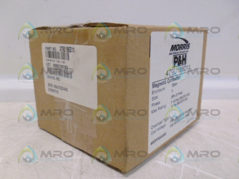 MORRIS 479U186D11 MAGNETIC CONTACTOR *NEW IN BOX*