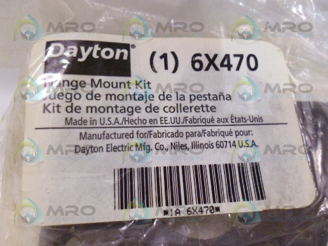 DAYTON 6X470 FLANGE MOUNT KIT *NEW IN FACTORY BAG*