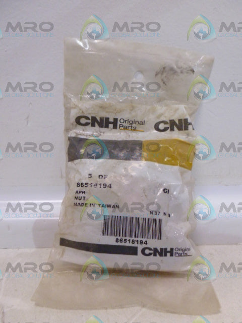 CNH 86518194 GI NUT (PKG OF 5) *NEW IN FACTORY BAG*