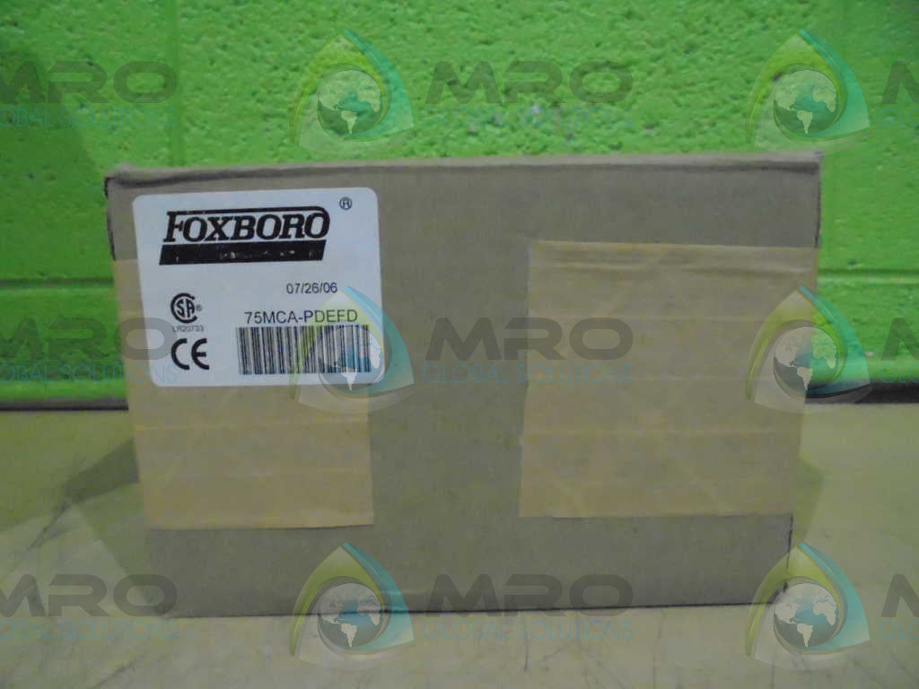 FOXBORO 75MCA-PDEFD PROGRAMMABLE STEAM/GAS FLOWMETER * FACTORY SEAL *