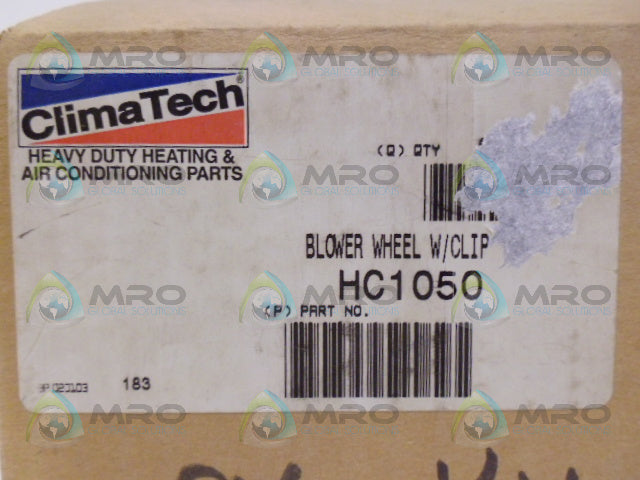 CLIMATECH HC1050 BLOWER WHEEL *NEW IN BOX*