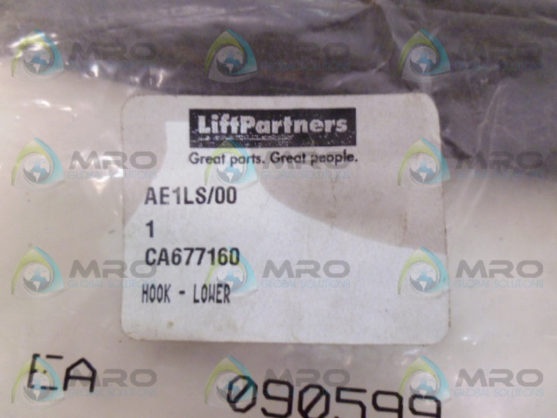 LIFT PARTNERS CA677160 LOWER HOOK *NEW IN FACTORY BAG*