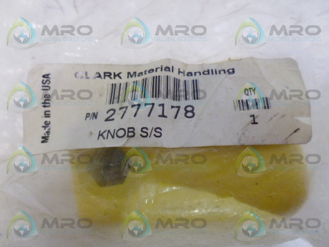 CLARK 2777178 SS KNOB *NEW IN FACTORY BAG*