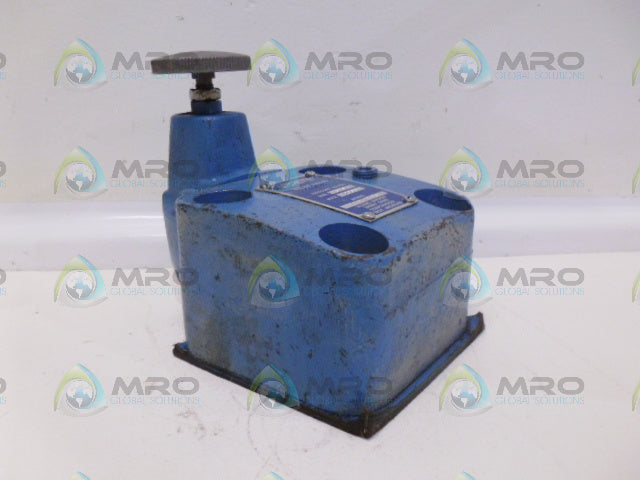VICKERS CG-06-C-40 RELIEF VALVE *USED*