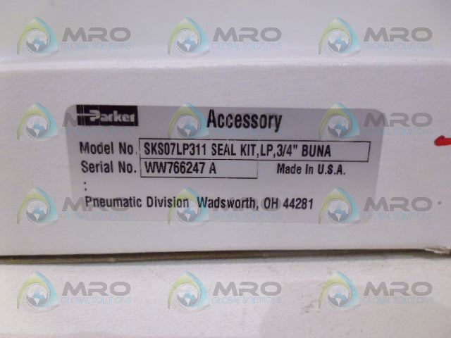 PARKER SKS07LP311 SEAL KIT 3/4" BUNA *NEW IN BOX*