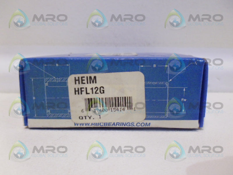 RBC HFL12G HEIM ROD END BEARING *NEW IN BOX*