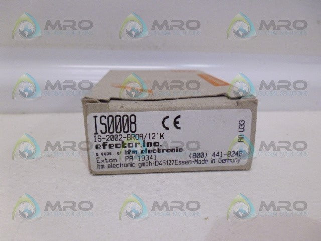 IFM EFECTOR IS0008 INDUCTIVE PROXIMITY SENSOR *NEW IN BOX*