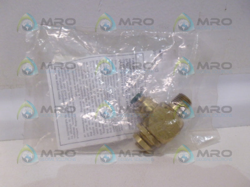 PARKER 032512525 NPT RT ANGLE FLOW CONTROL 1/4 *NEW IN FACTORY BAG*