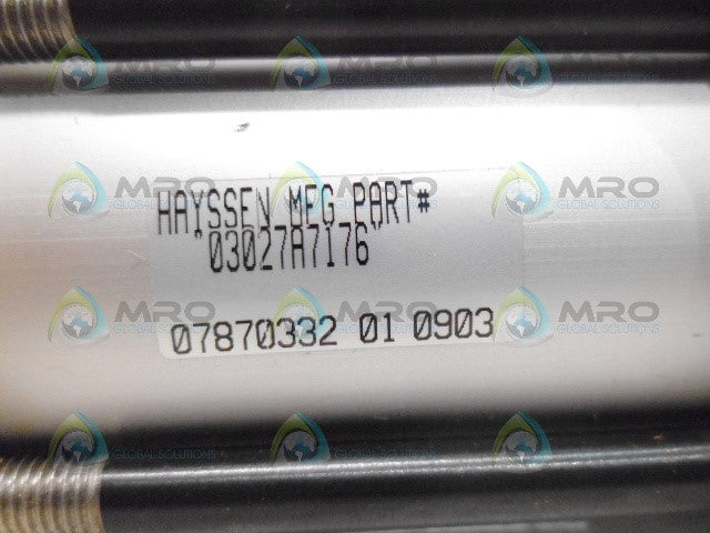 HAYSSEN 03027A7176 PNEUMATIC CYLINDER *NEW NO BOX*