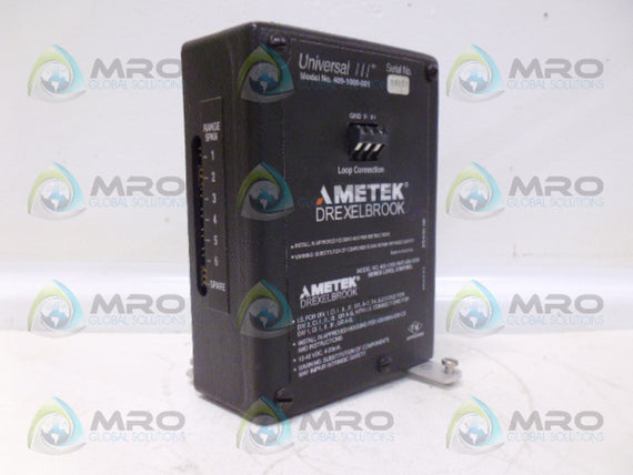 AMETEK DREXELBROOK 409-1000-001 LEVEL CONTROL *USED*