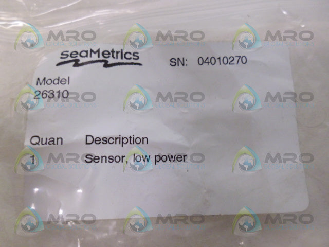 SEAMETRICS 26310 LOW POWER SENSOR *NEW NO BOX*