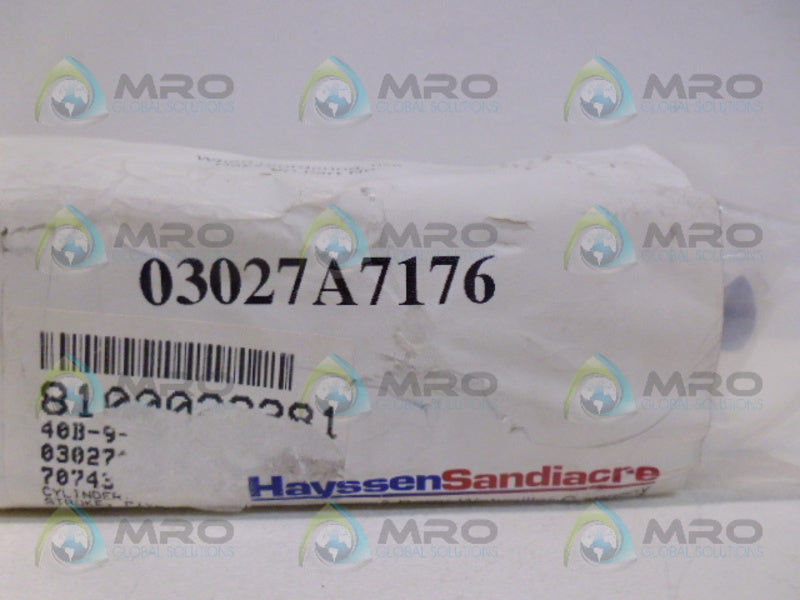 HAYSSEN 03027A7176 PNEUMATIC CYLINDER *NEW IN FACTORY BAG*