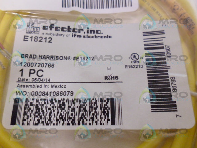IFM EFECTOR E18212 * NEW IN FACTORY BAG *
