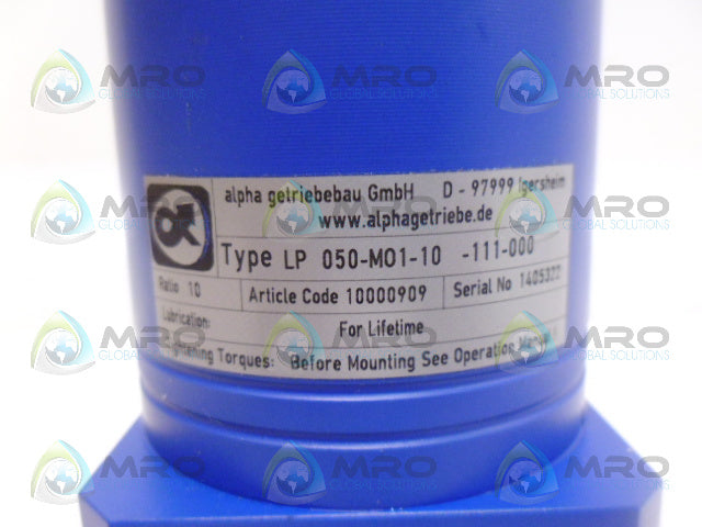 ALPHA GETRIEBEBAU LP050-M01-10-111-000 GEAR BOX *NEW NO BOX*