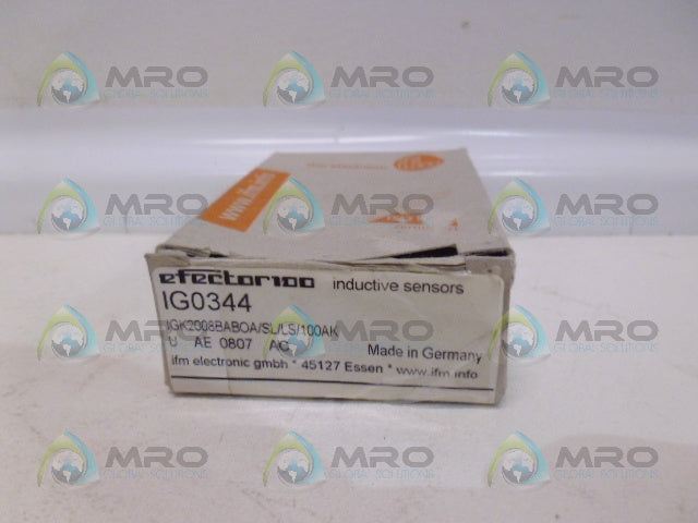 IFM EFECTOR IG0344 INDUCTIVE PROXIMITY SENSOR *NEW IN BOX*