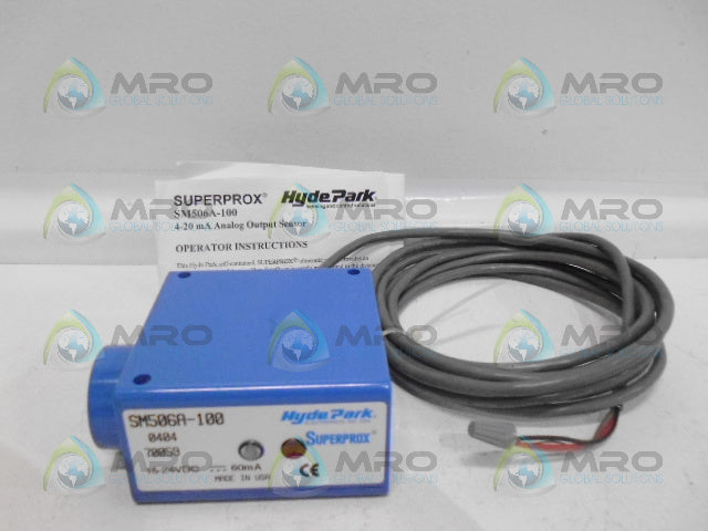 HYDE PARK SM506A100 SUPERPROX SENSOR CABLE STYLE *NEW IN BOX*