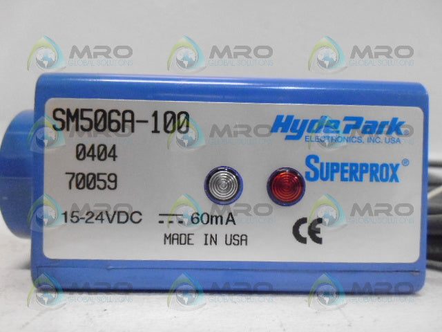 HYDE PARK SM506A100 SUPERPROX SENSOR CABLE STYLE *NEW IN BOX*