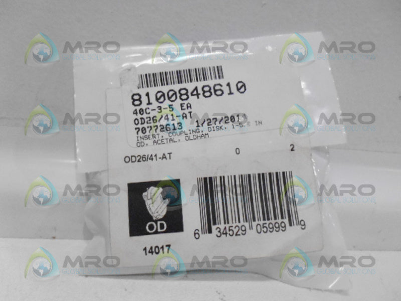 RULAND OD26/41-AT COUPLING DISC (PK OF 2) *NEW IN FACTORY BAG*