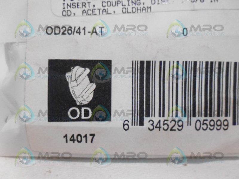 RULAND OD26/41-AT COUPLING DISC (PK OF 2) *NEW IN FACTORY BAG*