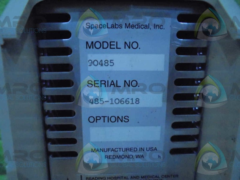 SPACE LABS 90485 MODULE RACK *USED*