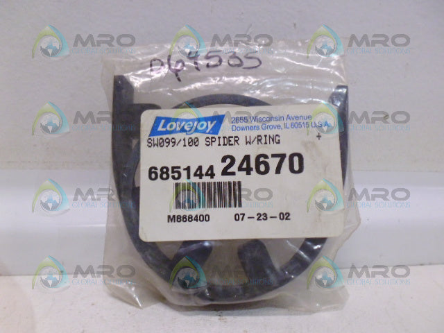 LOVEJOY SW099/100 SPIDER w/ RING *NEW IN FACTORY BAG*