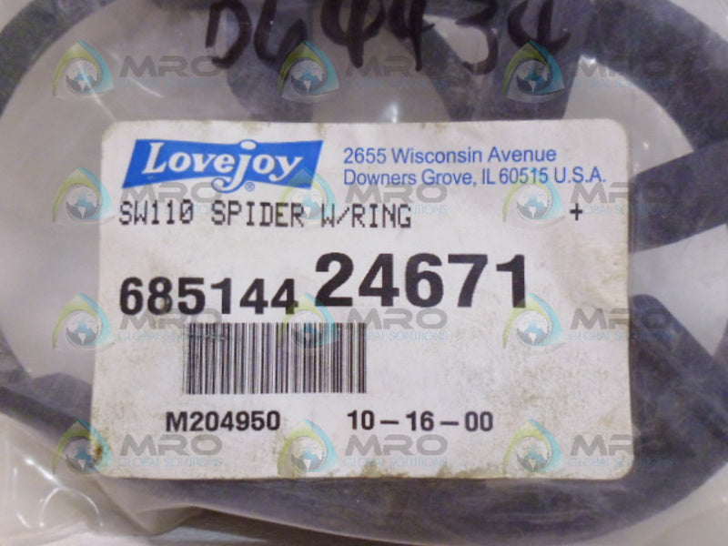 LOVEJOY SW110 SPIDER w/ RING *NEW IN FACTORY BAG*