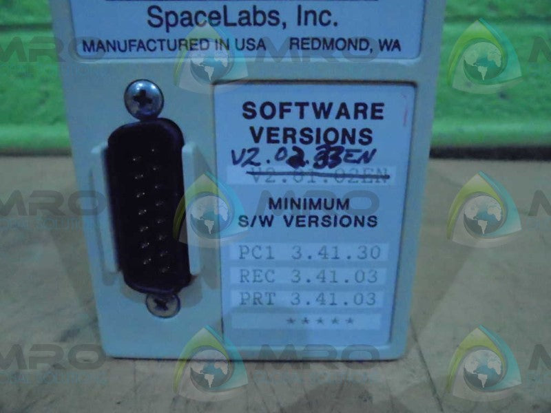 SPACE LABS 90470-01 V2.02.33EN MODULE RACK *USED*