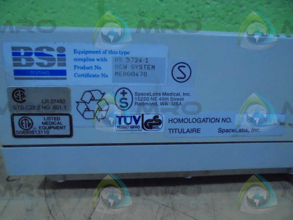 SPACE LABS 90486 MODULE RACK *USED*
