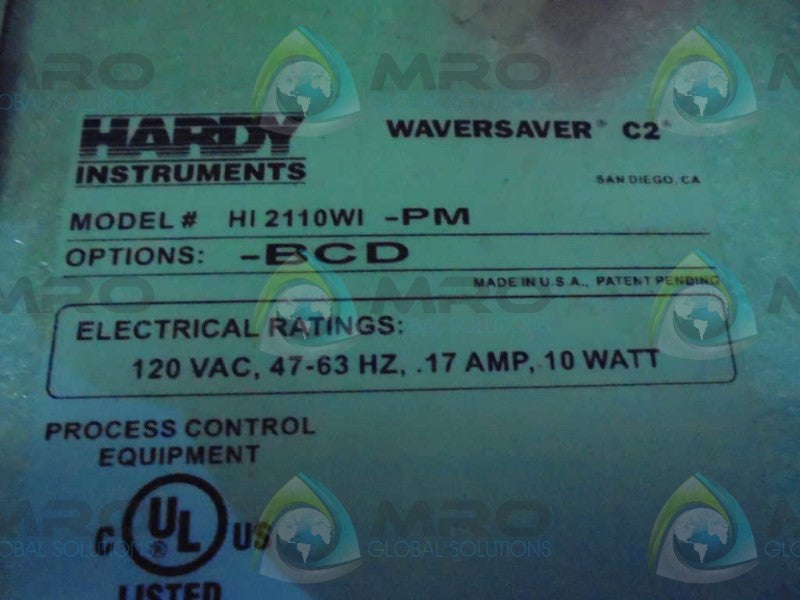 HARDY INSTRUMENTS HI2110WI-PM-BCD WAVERSAVER SCALE MODULE *NEW NO BOX*