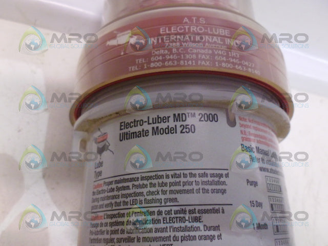 ATS ELECTROLUBE MODEL 250 ULTIMATE LUBER *NEW NO BOX*