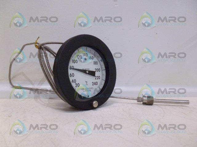 ASHCROFT DURATEMP Q-9724 TEMPERATURE GAUGE  0-240*NEW NO BOX*