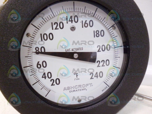 ASHCROFT DURATEMP Q-9724 TEMPERATURE GAUGE  0-240*NEW NO BOX*