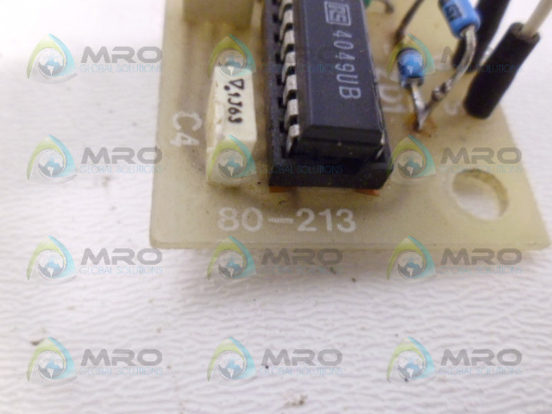INDUSTRIAL MRO PART# 80-213 46-213 *USED*