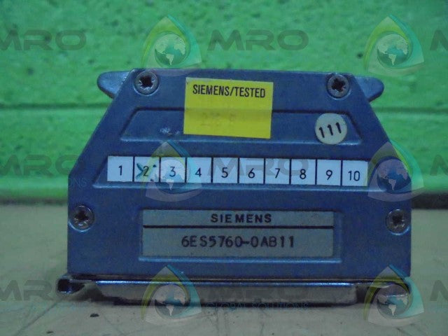 SIEMENS 6ES5760-OAB11 INTERFACE MODULE *USED*