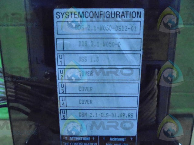 INDRAMAT DDS 2.1-W050-DS12-01 SERVO CONTROLLER *USED*