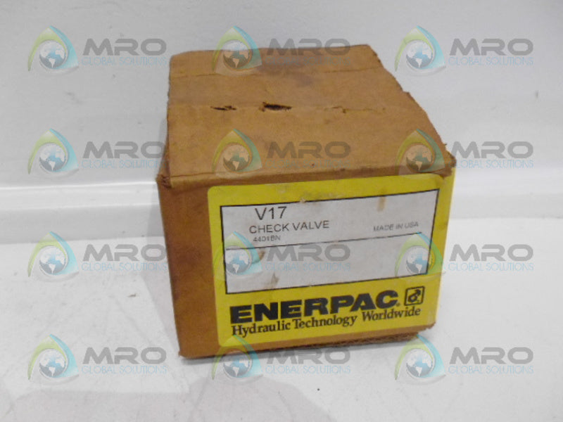 ENERPAC V17 CHECK VALVE *NEW IN BOX*
