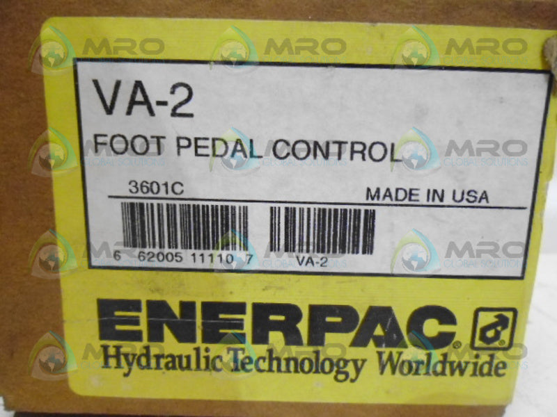 ENERPAC VA-2 FOOT PEDAL CONTROL *NEW IN BOX*