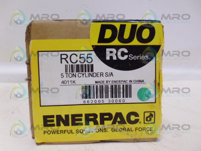 ENERPAC RC55 5 TON CYLINDER SINGLE ACTING *FACTORY SEALED*