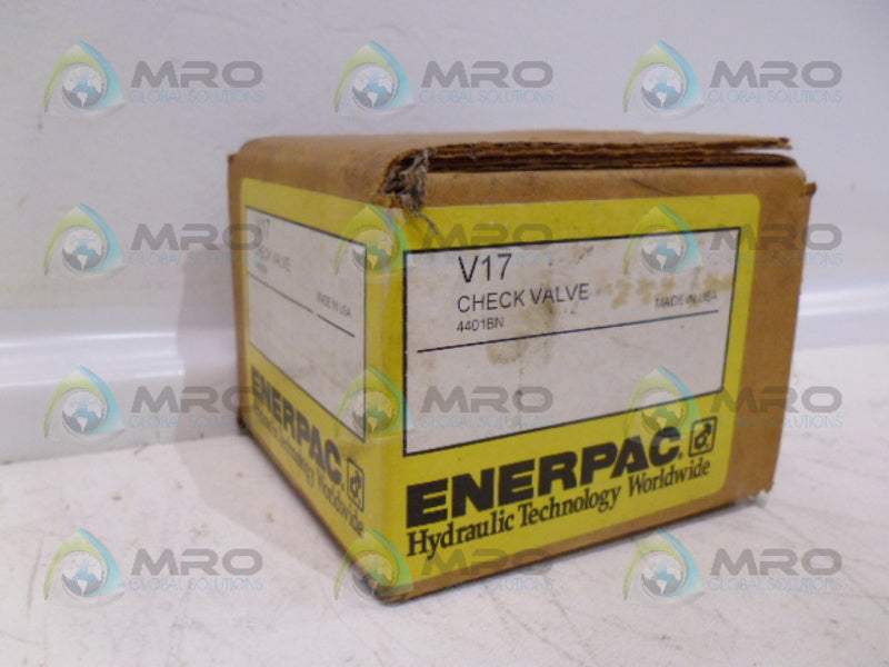 ENERPAC V-17 CHECK VALVE *FATORY SEALED*