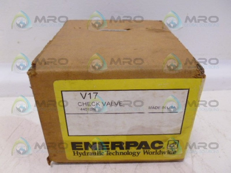 ENERPAC V-17 CHECK VALVE *FATORY SEALED*