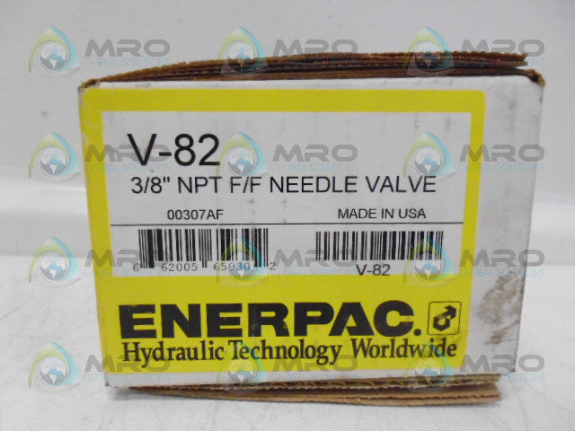 ENERPAC V-82 NEEDLE VALVE *FACTORY SEALED*