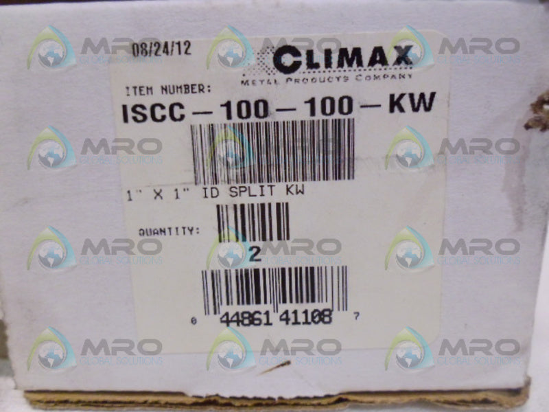 CLIMAX ISCC-100-100-KW PLATING CLAMP (PK OF 2)*NEW IN BOX*
