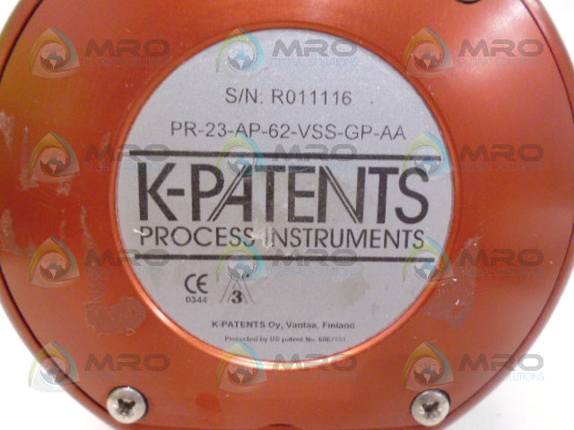 K-PATENTS PR-23-AP-62-VSS-GP-AA REFRACTORMETER SENSOR *NEW NO BOX*