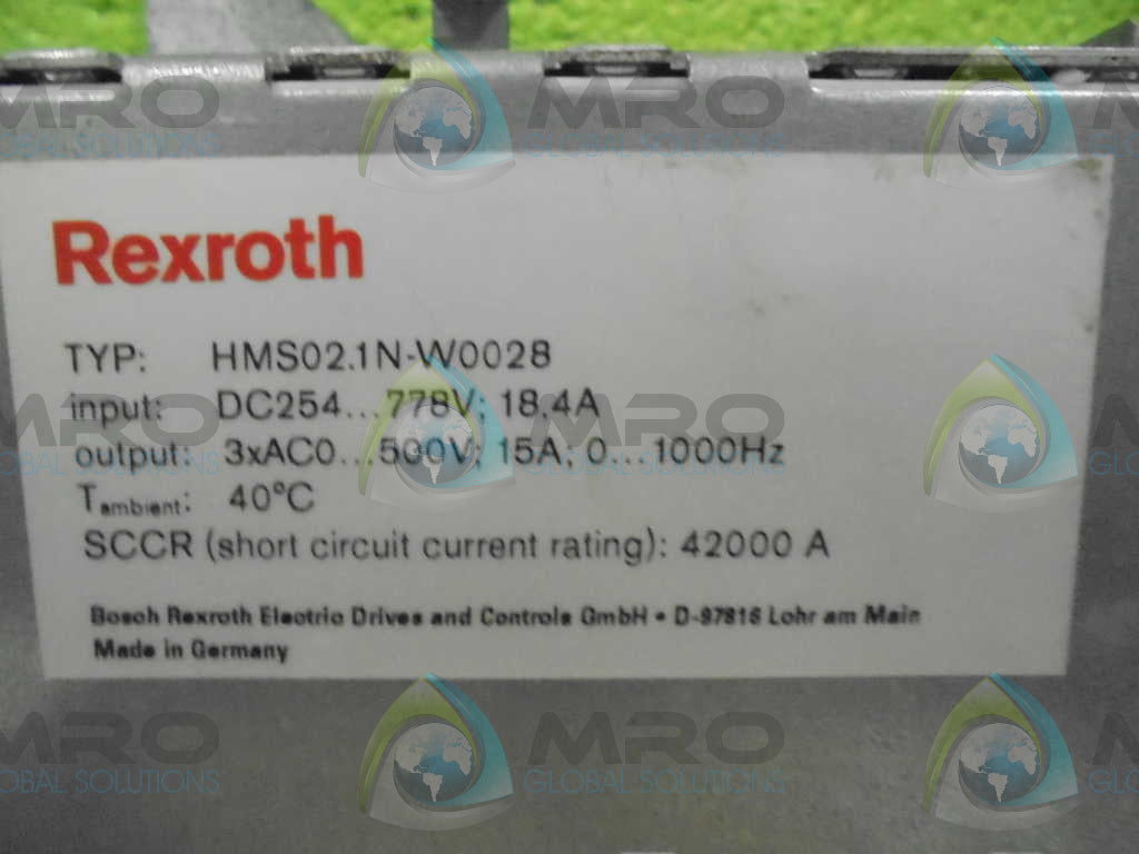 REXROTH HMS02.1N-W0028 SERVO MODULE *NEW NO BOX*