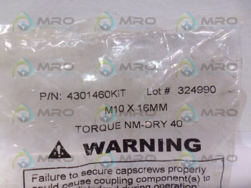 INDUSTRIAL MRO PART# M10X16MM DRIVE BOLT (PK OF 4) *NEW IN FACTORY BAG*