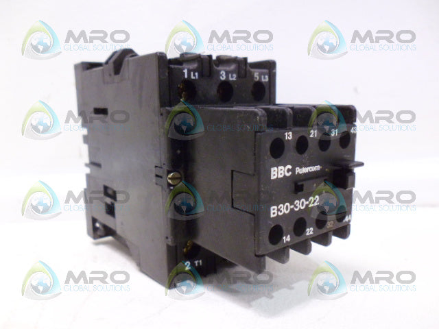 BBC PETERCEM B30-30-22 CONTACTOR *USED*