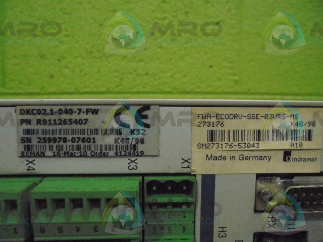 INDRAMAT DKC02.1-040-7-FW *USED*