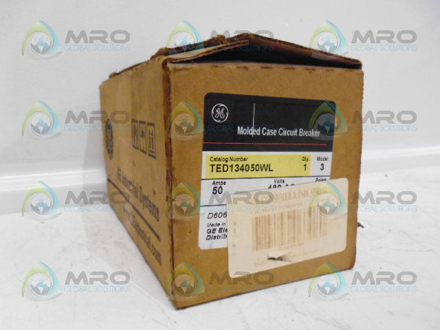 GENERAL ELECTRIC TED134050WL CIRCUIT BREAKER *NEW IN BOX*