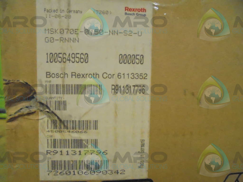 REXROTH MSK070E-0150-NN-S2-U-G0-RNNN *FACTORY SEAL*